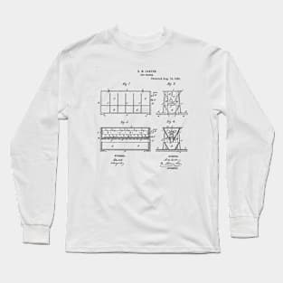 Hog Feeder Vintage Retro Patent Hand Drawing Funny Novelty Gift Long Sleeve T-Shirt